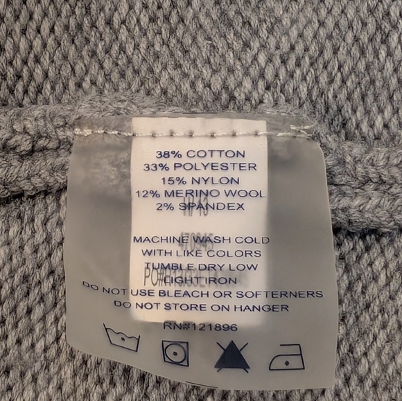 Title Nine - Ribbed Cable Knit Hooded Sweater - Women's Large - Picture 7 of 9